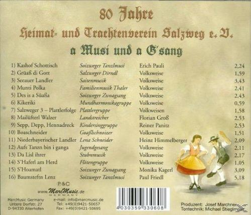 Soizweger Trachtenverein (CD) - - Soizweger Heimat-Und Und Tanzlmusik E.V., A Salzweg Gsang A Zwoagsang, Musi