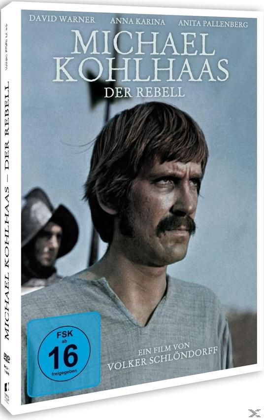 DVD-Hülle für den Film 'Michael Kohlhaas - Der Rebell', mit einem Männergesicht. Text auf Deutsch.