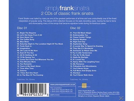 Frank Sinatra - Simply Frank Sinatra  - (CD)