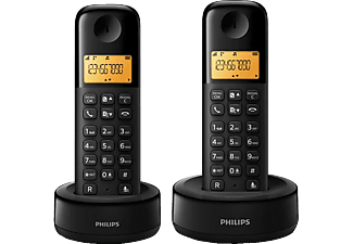 PHILIPS D1302B TR Kablosuz Telefon 2 Ahizeli Siyah