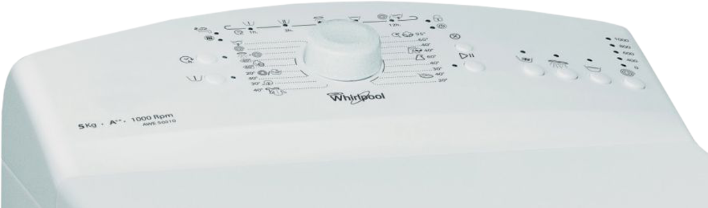WHIRLPOOL AWE 50510 Felültöltős mosógép, A++, 5 év motorgarancia