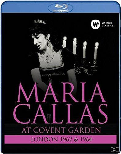 Maria Callas Blu-ray-Cover. Bild von Maria Callas auf dunklem Hintergrund. Titel sind prominent.
