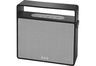 AEG BSS 4830 Bluetooth Lautsprecher, Schwarz/Silber