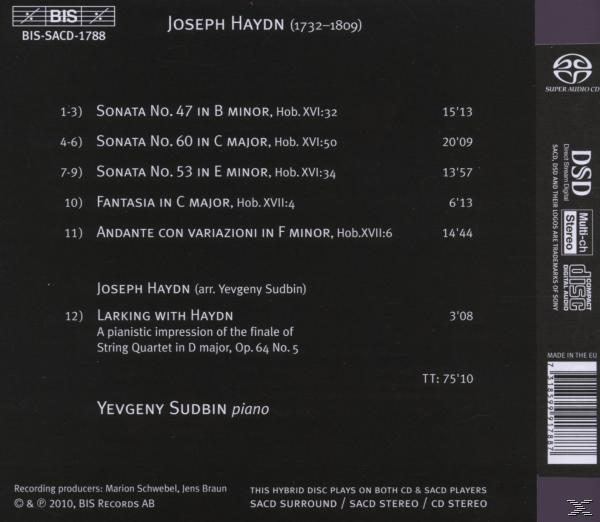 Sudbin Yevgeny - Klavierwerke  - (SACD Hybrid)