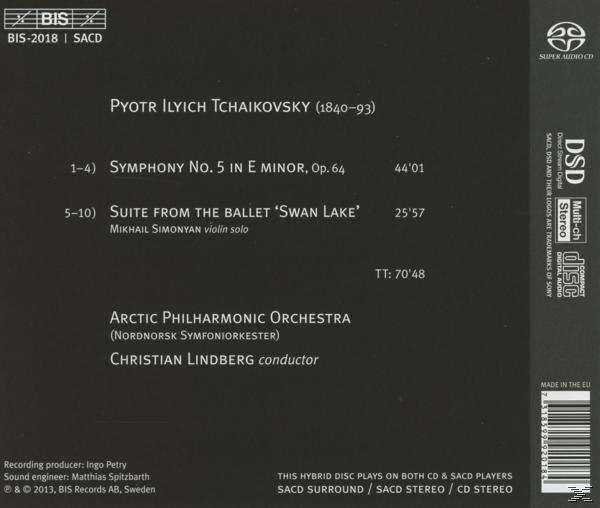 Christian Lindberg, Arctic Philharmonic Orchestra - Sinfonie 5 / Schwanensee  - (SACD Hybrid)