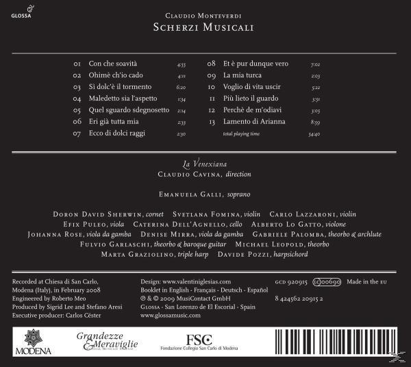 La Venexiana - Scherzi Musicali  - (CD)