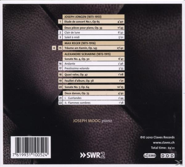 Joseph Moog - Divergences - Joseph Moog - Piano  - (CD)