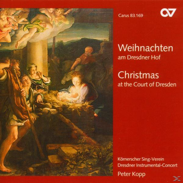 Albumcover: Krippenszene, Jesuskind in der Krippe, umgeben von Menschen, roter Hintergrund.