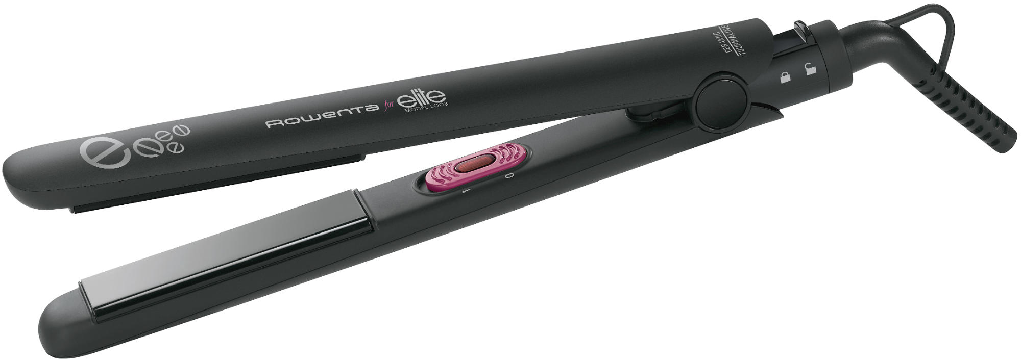 Plancha De Pelo rowenta sf1512fo alisar y rizar revestimiento tourmalina sf1512 straightening iron caliente negro 200