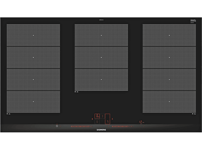 Siemens EX 975 LXC1E Induktionskochfeld (912 mm breit, 5-Zonen, Glaskeramik, Autarkes Kochfeld)
