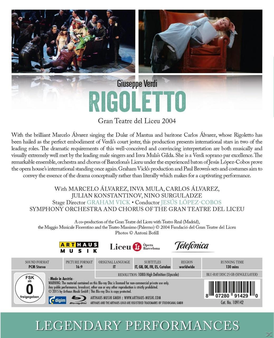 Marcelo Álvarez, Carlos Alvarez, Inva Mula, Nino Surguladze, Julian Konstantinov - Rigoletto  - (Blu-ray)
