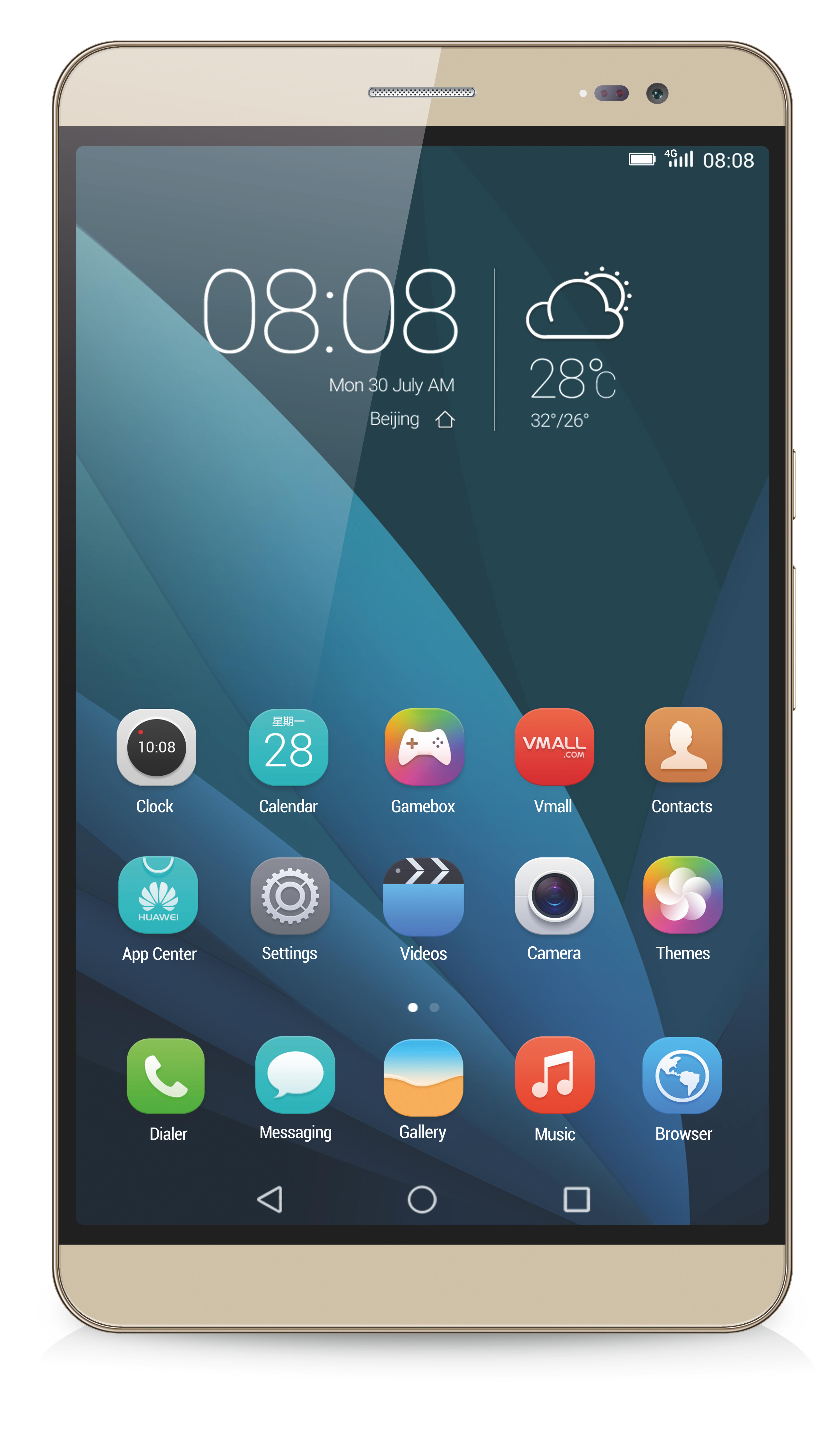 HUAWEI MediaPad X2 7.0, Tablet, 32 GB, 7 Zoll, Gold