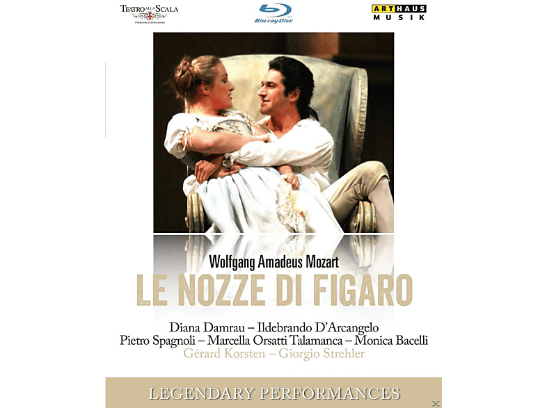 Diana Damrau, Ildebrando Di (Blu-ray) - La Korsten D\'arcangelo, - Gerard Nozze Figaro