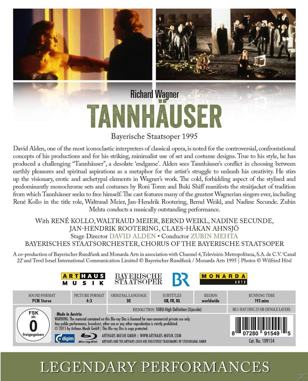 René Kollo, Waltraud Meier - Tannhäuser  - (Blu-ray)