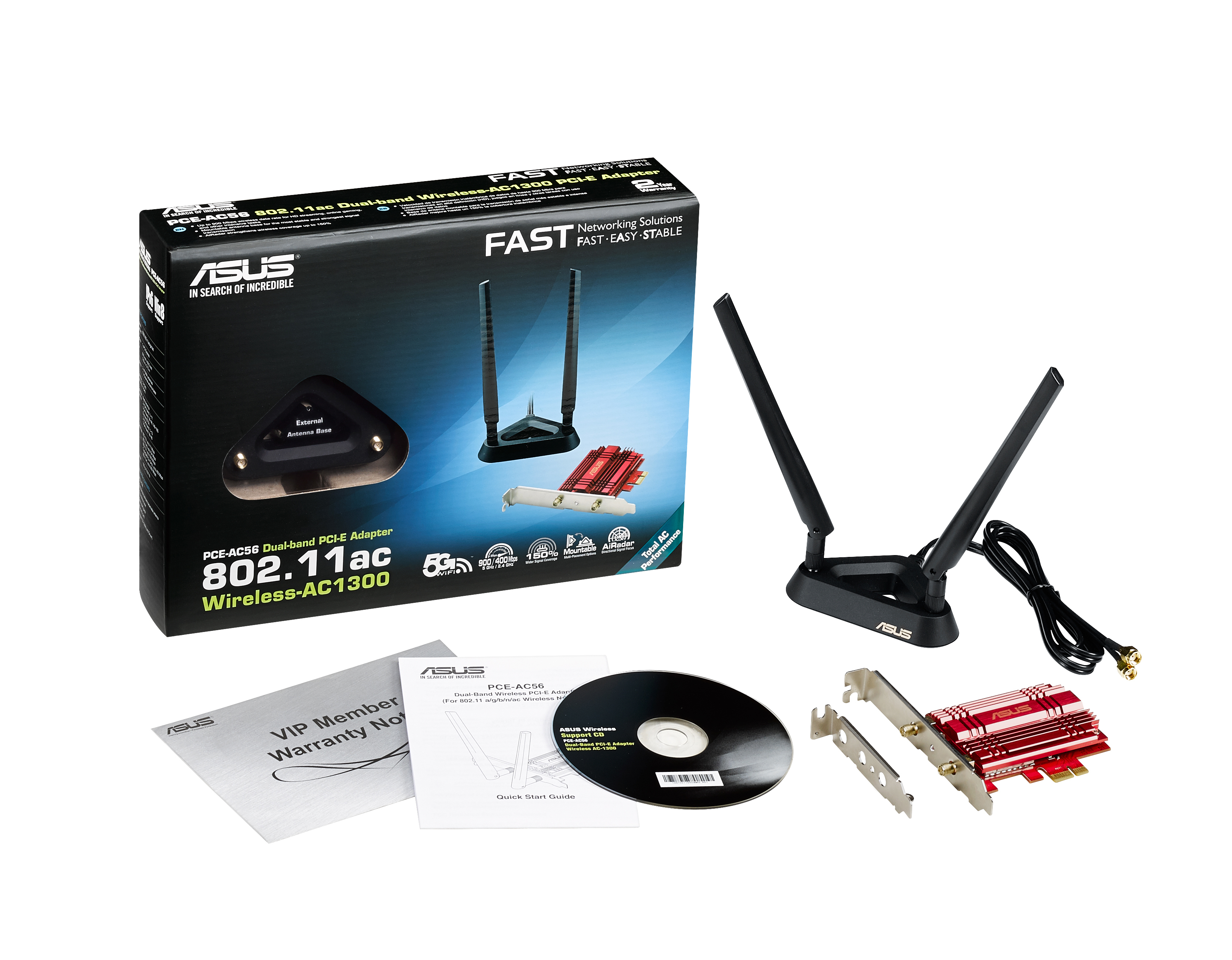 ASUS PCE-AC56 AC1300 WLAN Adapter