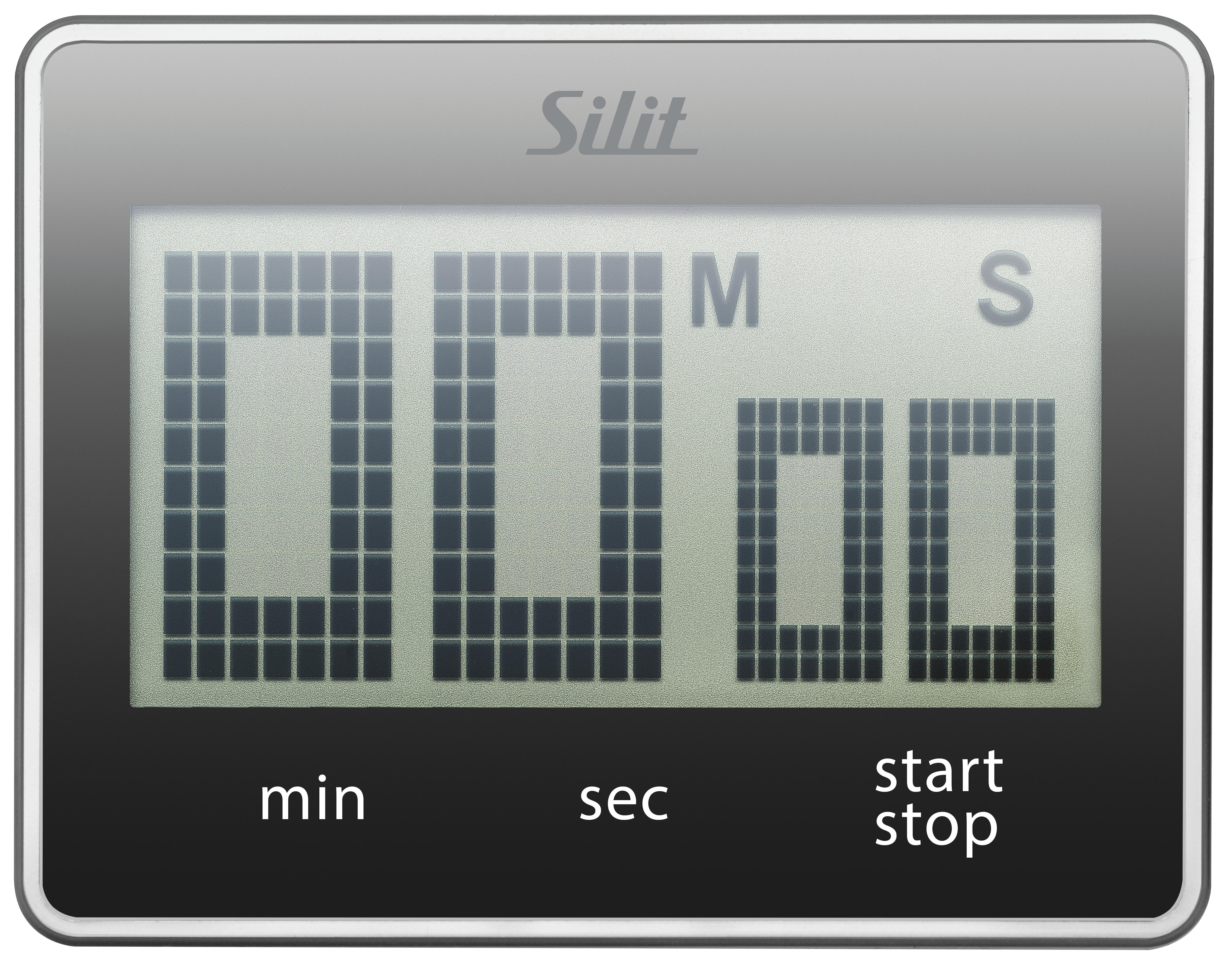 SILIT 21.4128.8619 Attimo  Digitaler Kurzzeitmesser Schwarz
