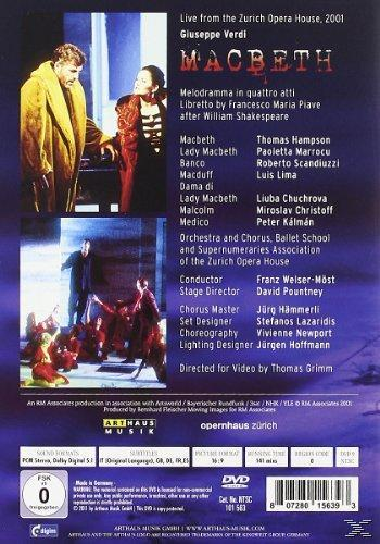 Thomas Hampson, Paoletta Marrocu, Roberto Zürich Orchester VARIOUS, Lima, Oper Macbeth Scandiuzzi, - - Luis (DVD) Der