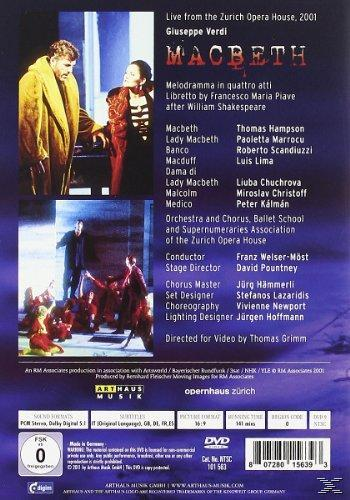 Thomas Hampson, Paoletta Marrocu, Roberto Scandiuzzi, Luis Lima, VARIOUS, Orchester Der Oper Zürich - Macbeth  - (DVD)