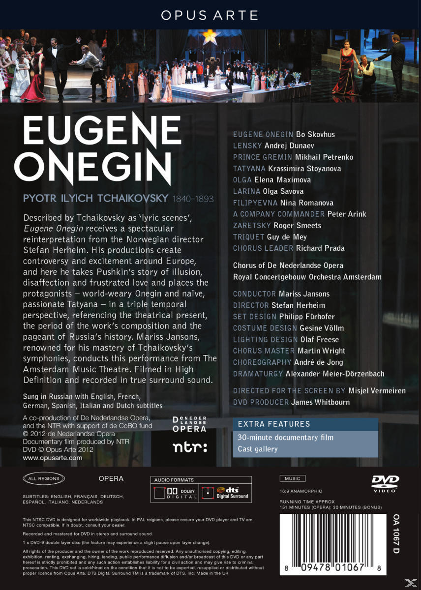 of Opera, - Orchestra De Chorus (DVD) Concertgebouw Eugen - Nederlandse Royal Onegin