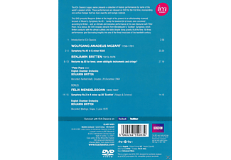 English Chamber Orchestra, Pears Peter - Benjamin Britten: Mozart / Britten / Mendelsson  - (DVD)