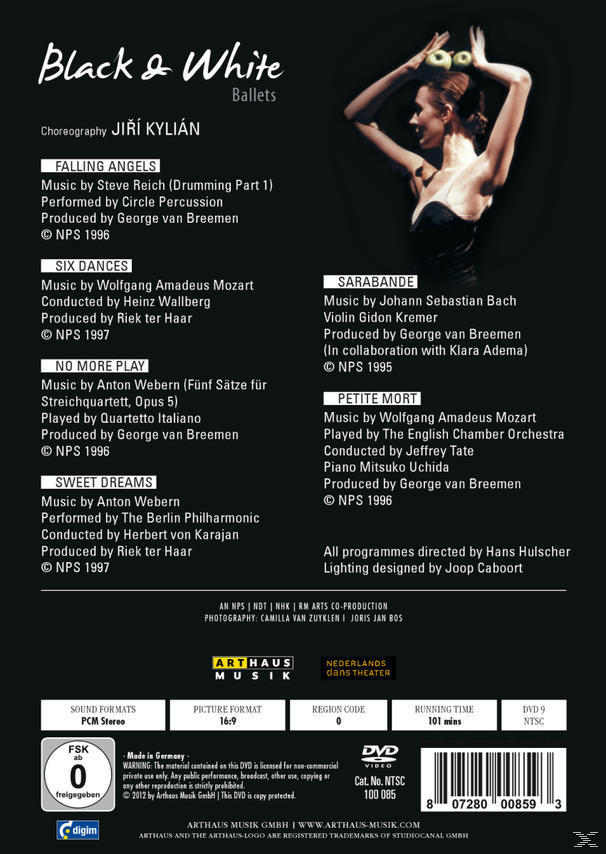 The Nederlands Dans Theater - Black & White  - (DVD)