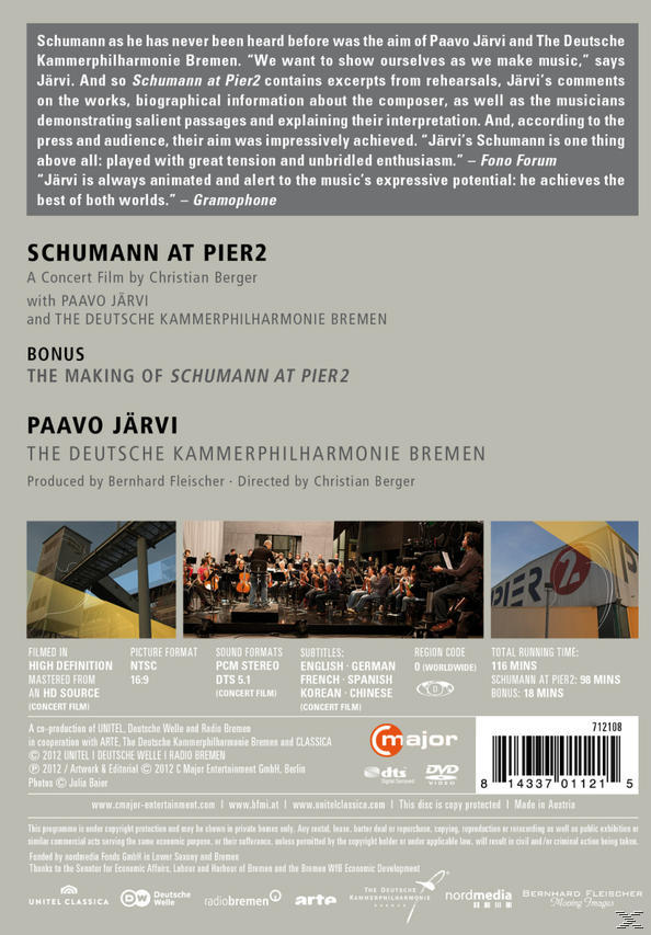At Bremen - - Schumann Pier Kammerphilharmonie Deutsche 2 (DVD)