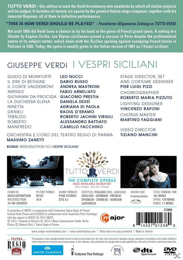 Fabio Armiliato, Giacomo Prestia, Coro Del Teatro Regio Di Parma, Orchestra Del Teatro Regio Di Parma, Nucci Leo, Dessi Daniela - I Vespri Siciliani  - (DVD)