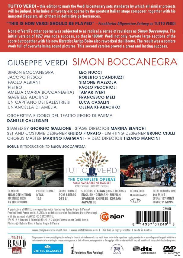 - Nucci Orchestra Iveri, Boccanegra Piazzola, Teatro Di Roberto Scanduzzi, (DVD) Simone Regio - Simon Del Tamar Parma, E Coro Leo