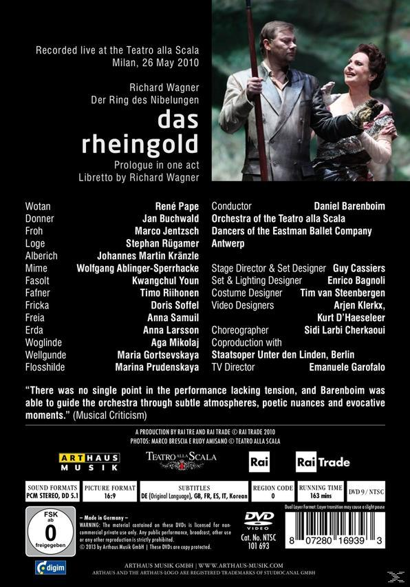 Jan Buchwald, Marco Jentzsch, Stephan Rügamer, Hohannes Martin Kränzle, Wolfgang Ablinger-Sperrhacke, René Pape, Orchestra Of Teatro Alla Scala - Das Rheingold  - (DVD)