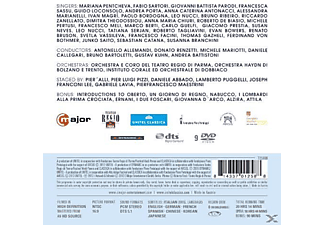 Mariana Pentcheva, Guido Loconsolo, Orchestra E Coro Del Teatro Regio Di Parma, Orchestra Haydn Di Bolzano E Trento, Carlo Guelfi, Fabio Sartori - Tutto Verdi Operas Vol.1  - (DVD)