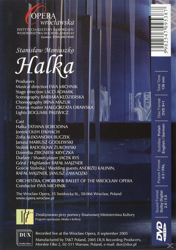 - Godlewski, Lykhach, Wroclaw - Oleh Mariusz Borodina, Kryczka, Zbigniew Tatiana (DVD) Orchestra Opera Buczek, Halka Aleksandra
