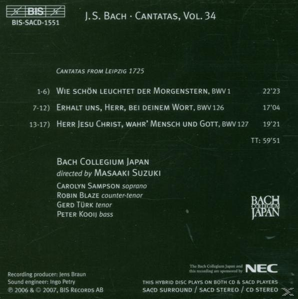 VARIOUS - Sämtliche Kantaten Vol.34  - (SACD Hybrid)