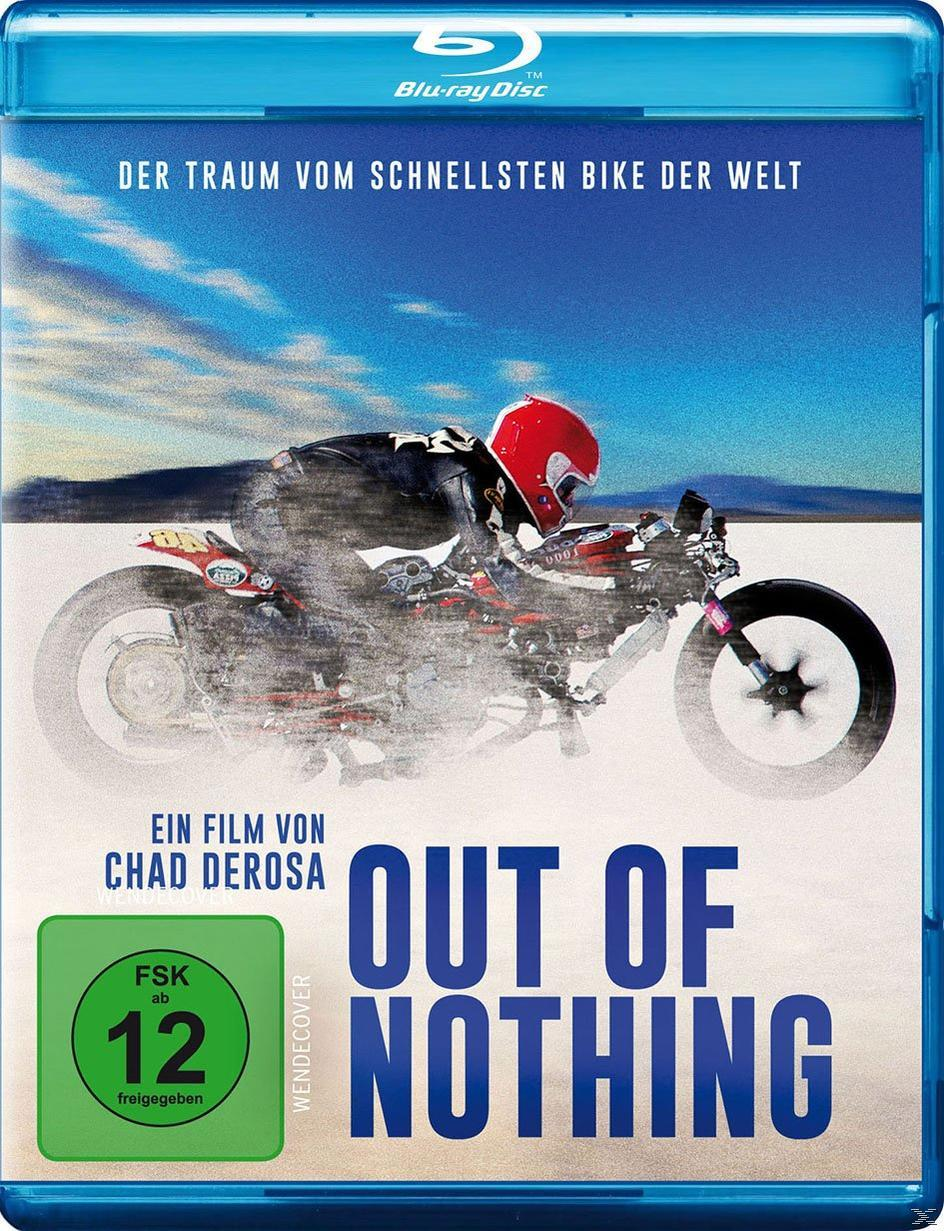 Blu-ray-Disc-Cover eines Motorradrennfilms. Ein Motorradrennen auf einer weißen Salzebene.