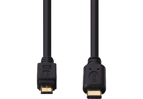 HAMA USB-C-naar-Micro-USB-kabel 3 sterren 0,15m