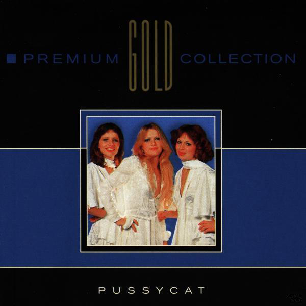 Albumcover mit drei Frauen in weißen Kleidern, blauem Hintergrund und goldenem Text.