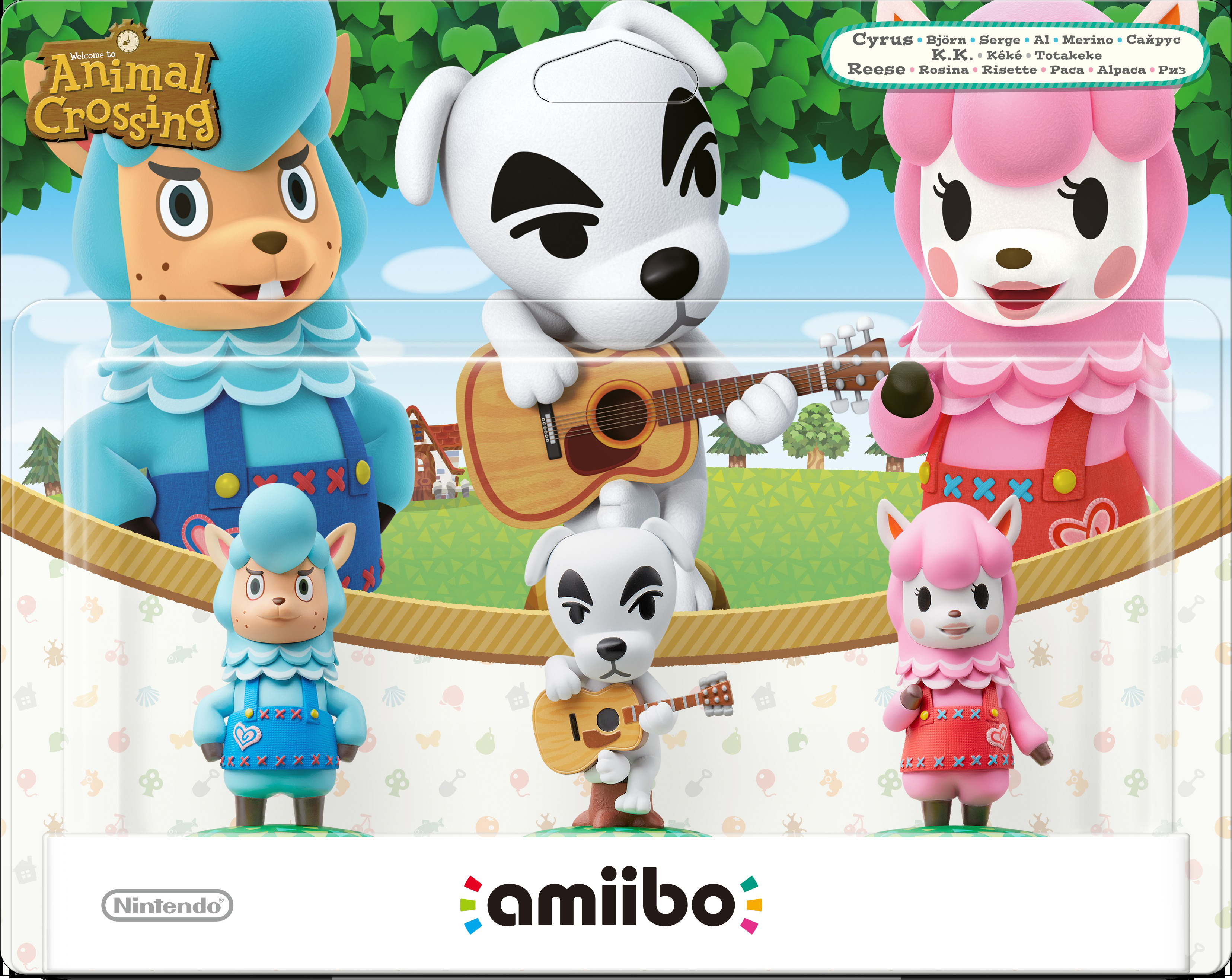 AMIIBO Animal Crossing: 3er Pack Björn, K.K., Rosina Spielfiguren