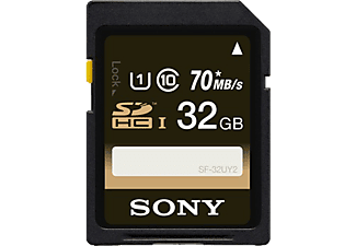 SONY microSDHC UHS-I CL10 32Go - Carte mémoire  (32 GB, 40, Noir)