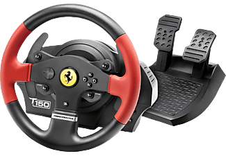 THRUSTMASTER T150 Ferrari Wheel Force Feedback - Volant avec jeu de pédales (Noir, rouge)