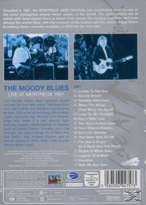 DVD-Cover mit Text, Songlisten und Interpreten. The Moody Blues in Montreux.