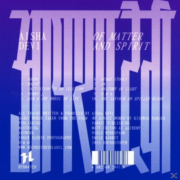 Aisha Devi - Of Matter And Spirit  - (CD)