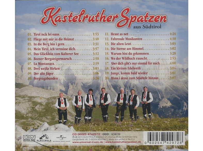 Thumbnail - Kastelruther Spatzen - Heimat-Deine Lieder (CD)