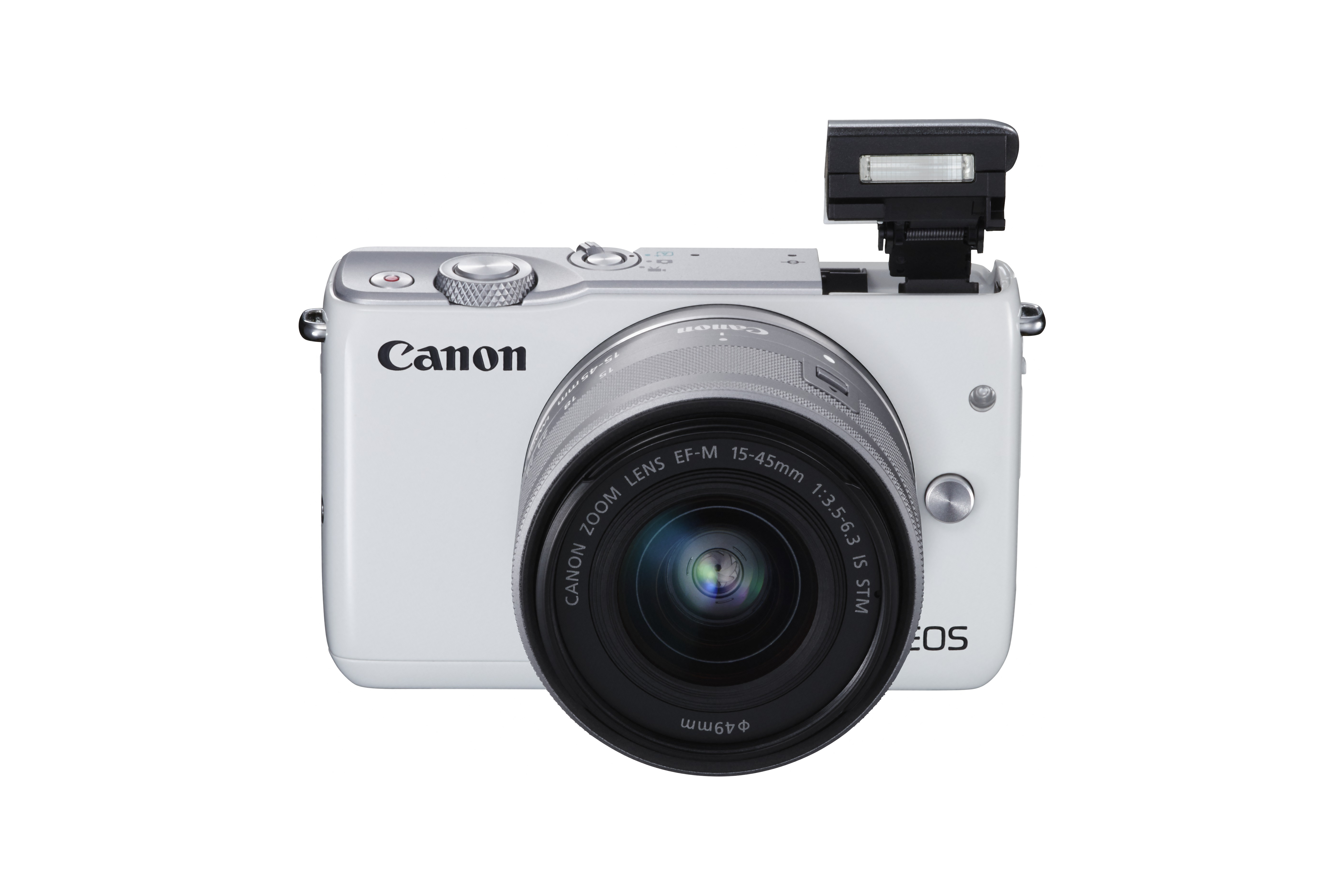 CANON EOS M10 STM Kit Systemkamera mit Objektiv 15-45 mm, 7,5 cm Display Touchscreen