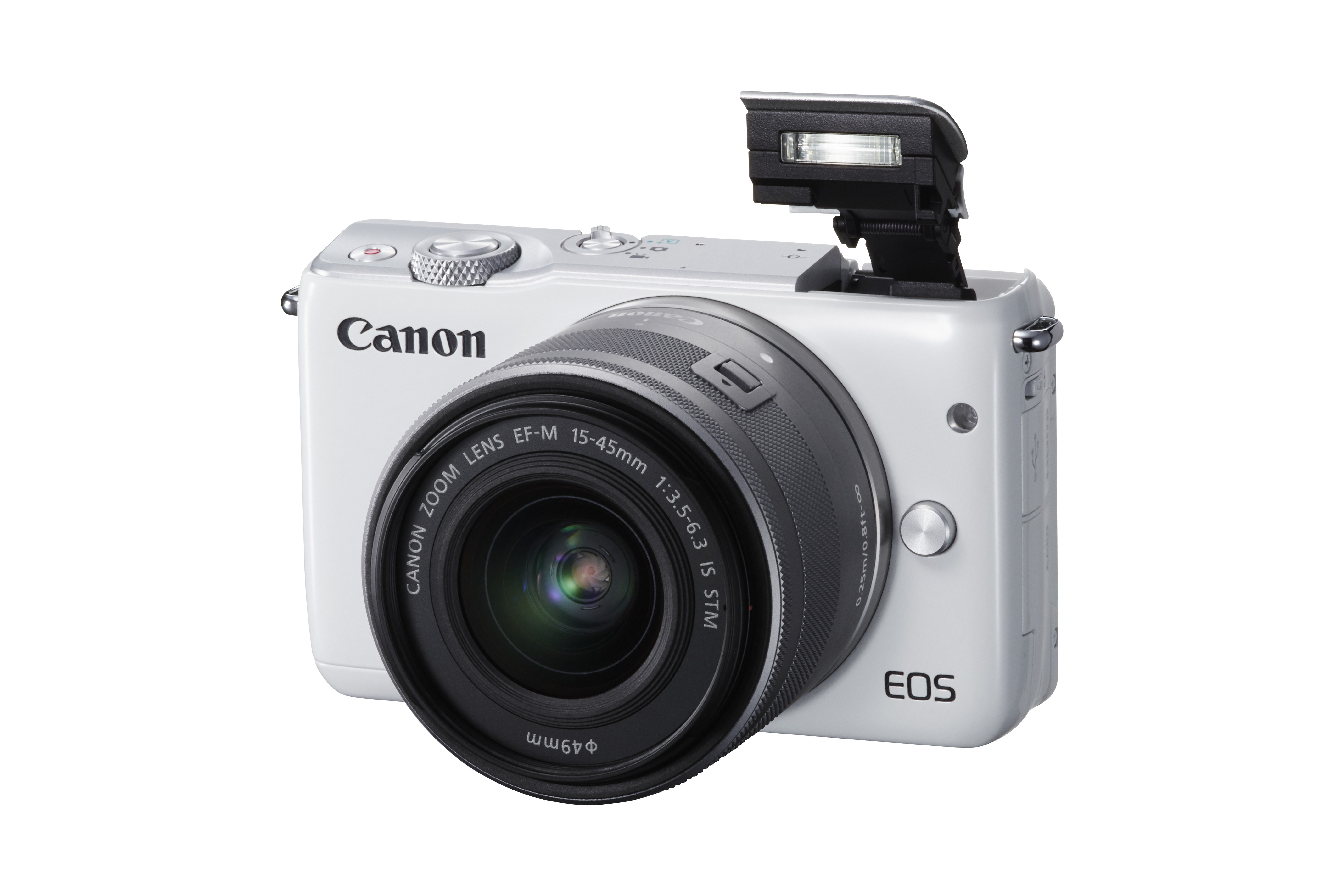 CANON EOS M10 STM Kit Systemkamera mit Objektiv 15-45 mm, 7,5 cm Display Touchscreen