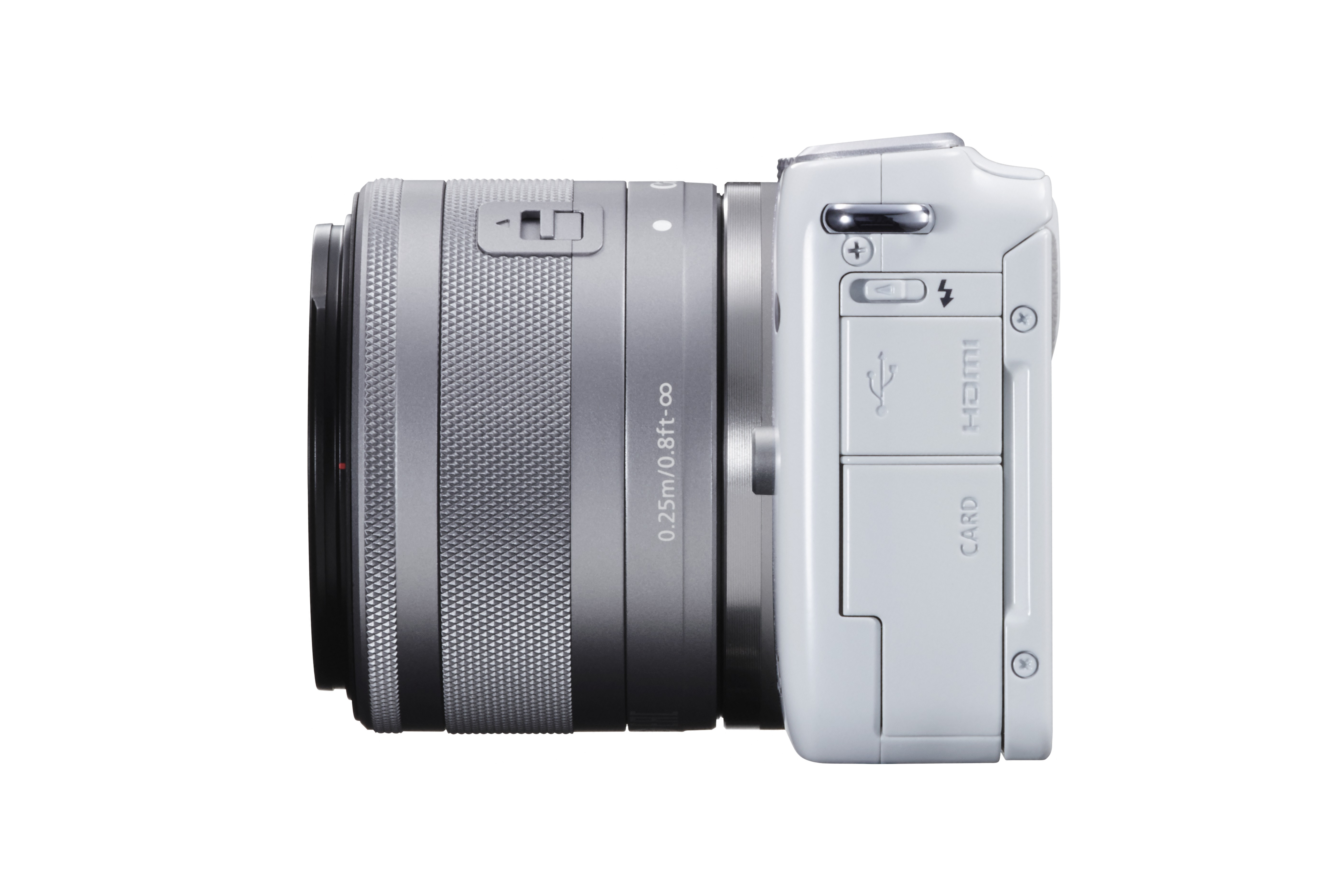 CANON EOS M10 STM Kit Systemkamera mit Objektiv 15-45 mm, 7,5 cm Display Touchscreen