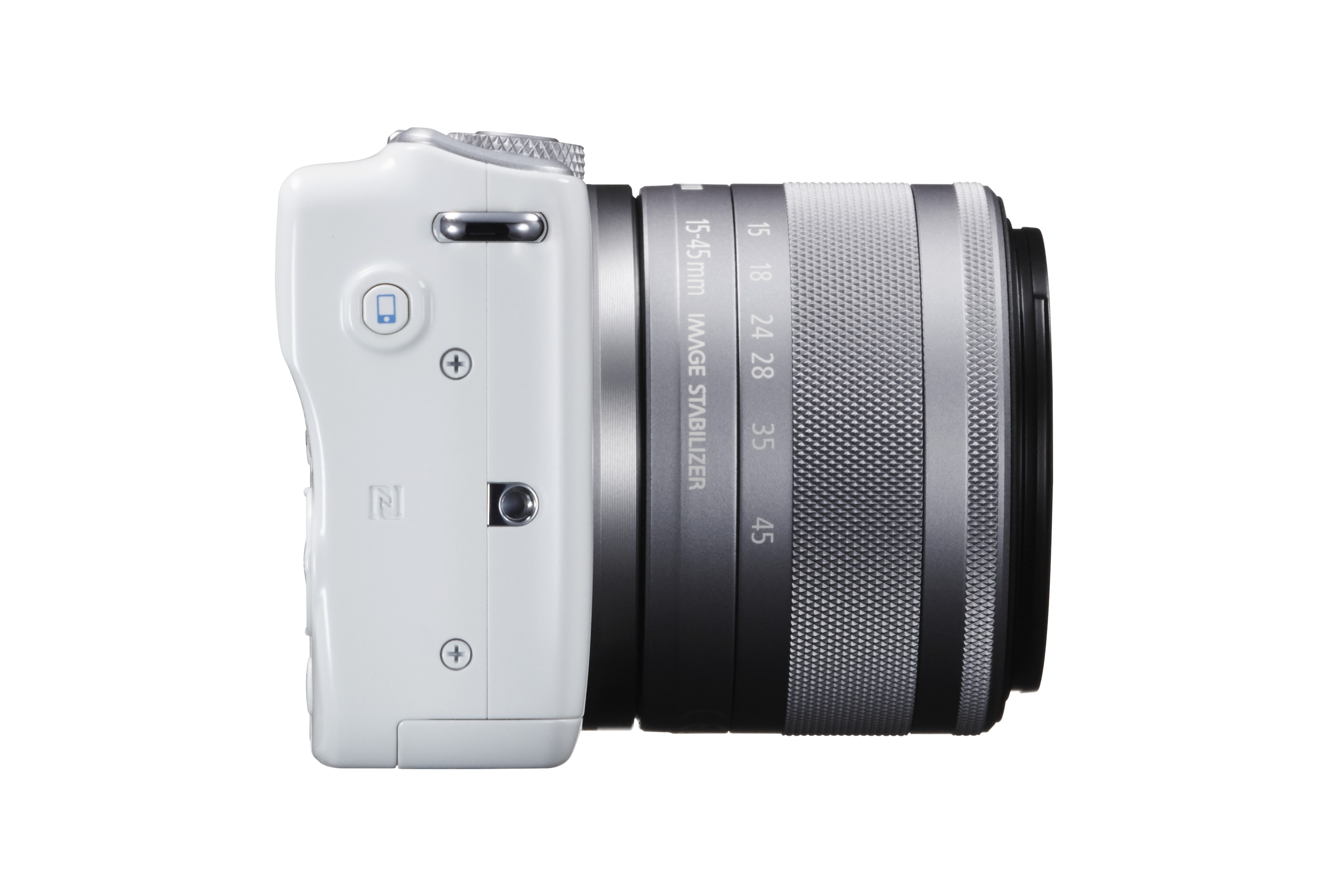 CANON EOS M10 STM Kit Systemkamera mit Objektiv 15-45 mm, 7,5 cm Display Touchscreen