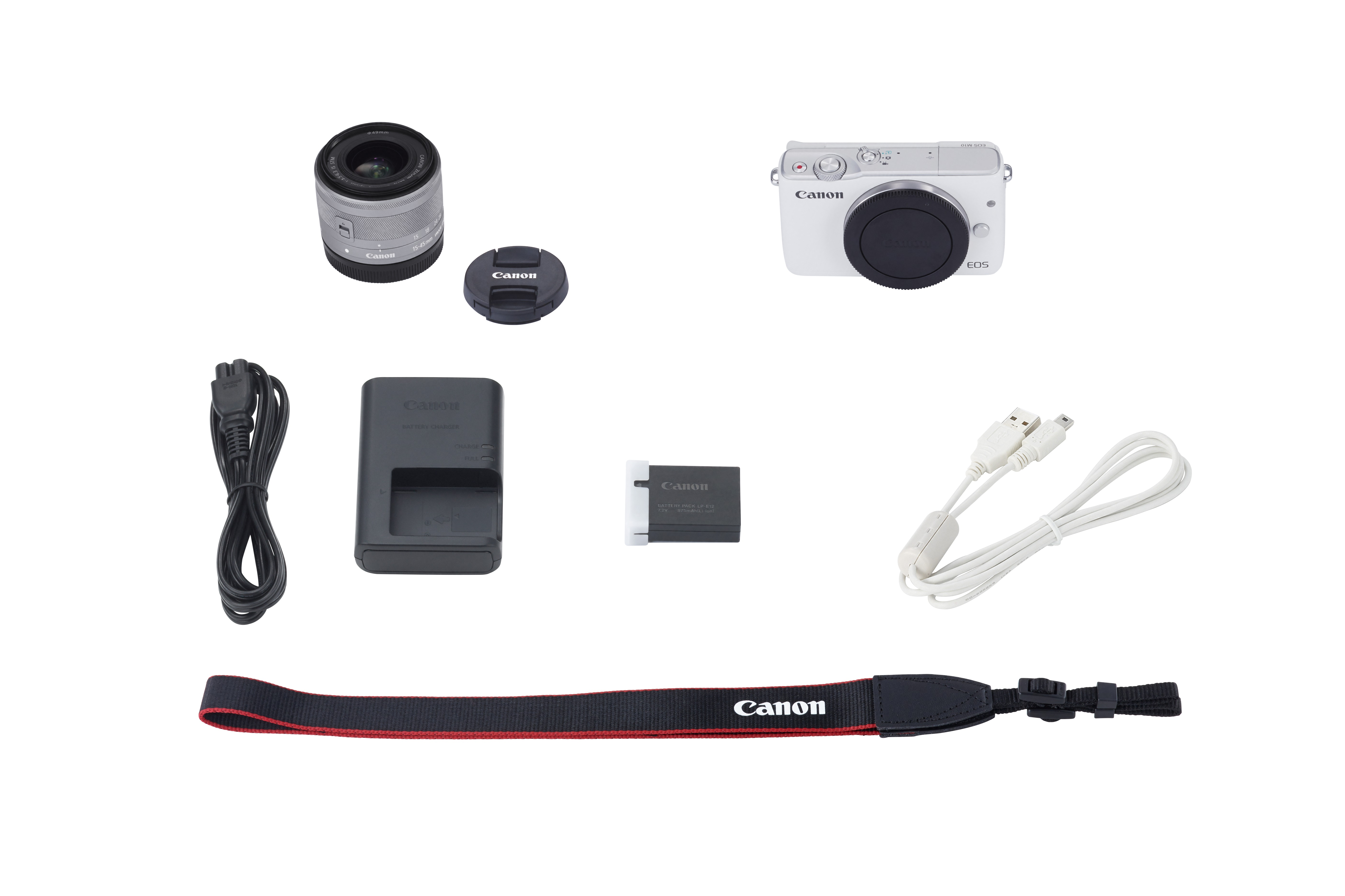 CANON EOS M10 STM Kit Systemkamera mit Objektiv 15-45 mm, 7,5 cm Display Touchscreen