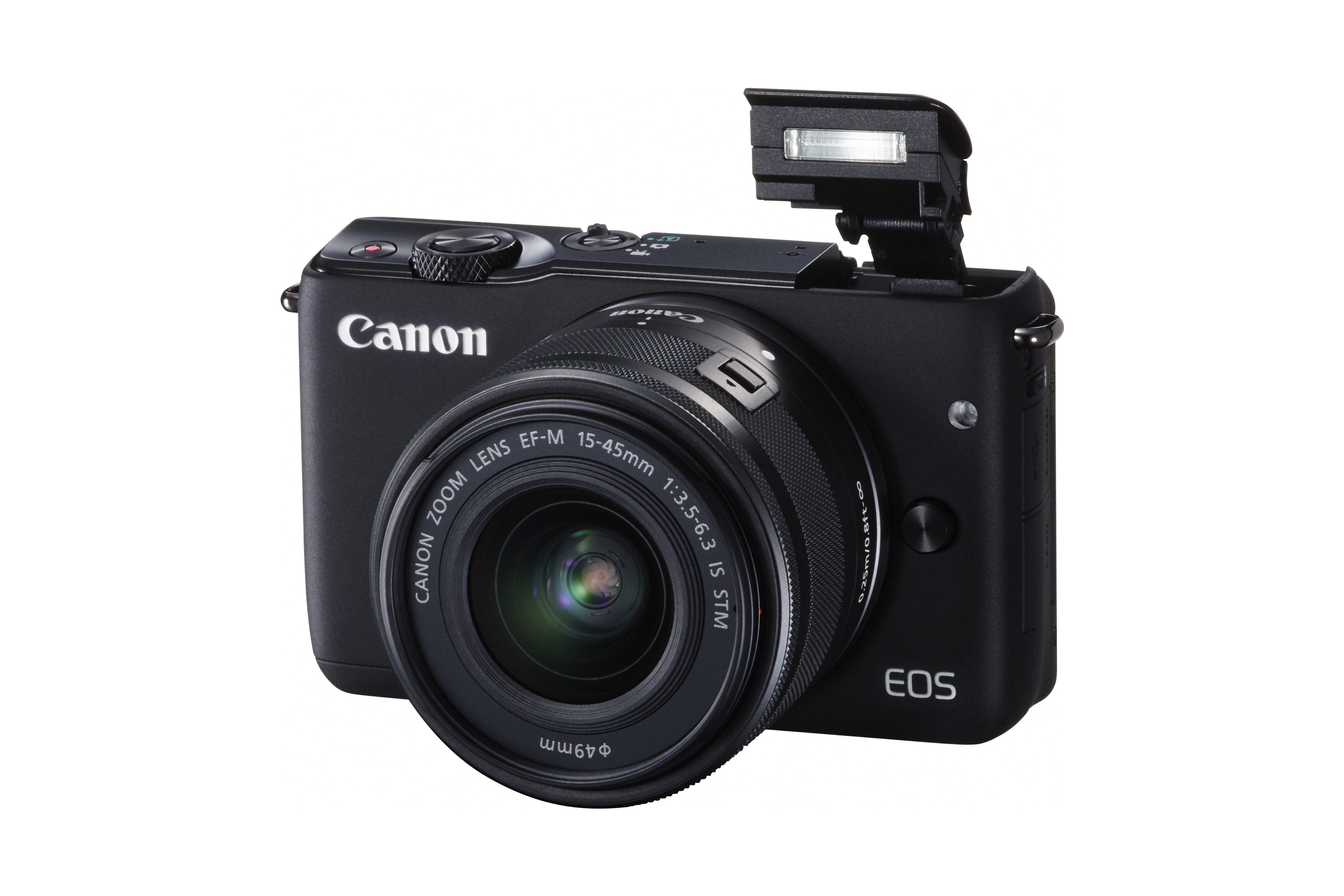 CANON EOS M10 STM Kit Systemkamera mit Objektiv 15-45 mm, 7,5 cm Display Touchscreen