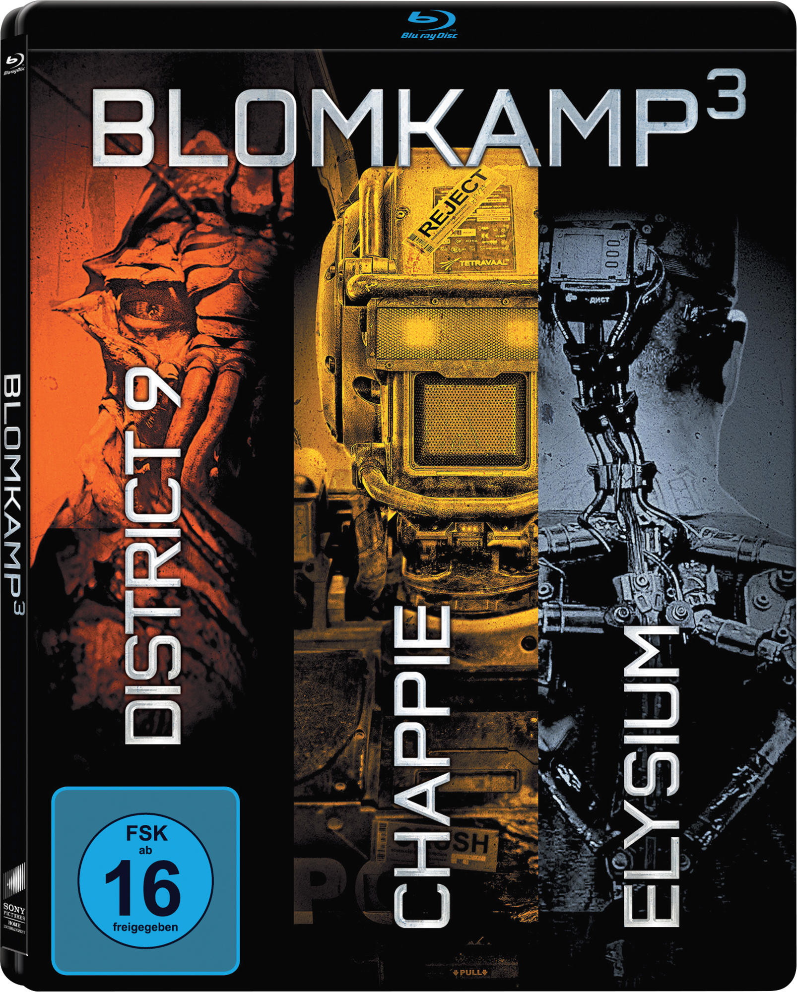 Chappie/District 9/Elysium (Steelbook) Blu-ray