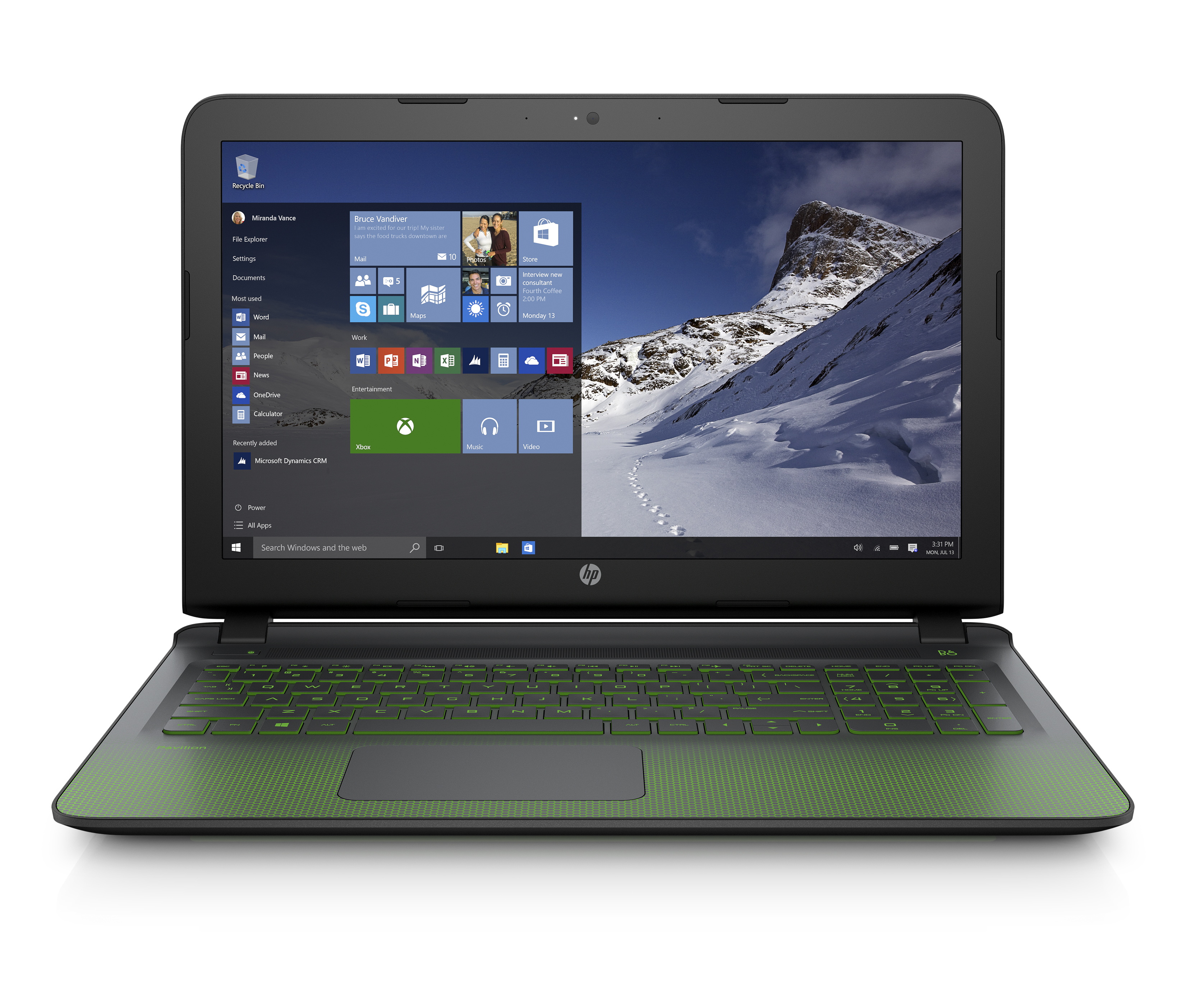 HP Pavilion 15-AK031NG - 15,6 Zoll - Intel® Core™ i7 i7-6700HQ - 8 GB - 1 TB - NVIDIA GeForce® GTX 950 - Windows 10 Home (64 Bit)