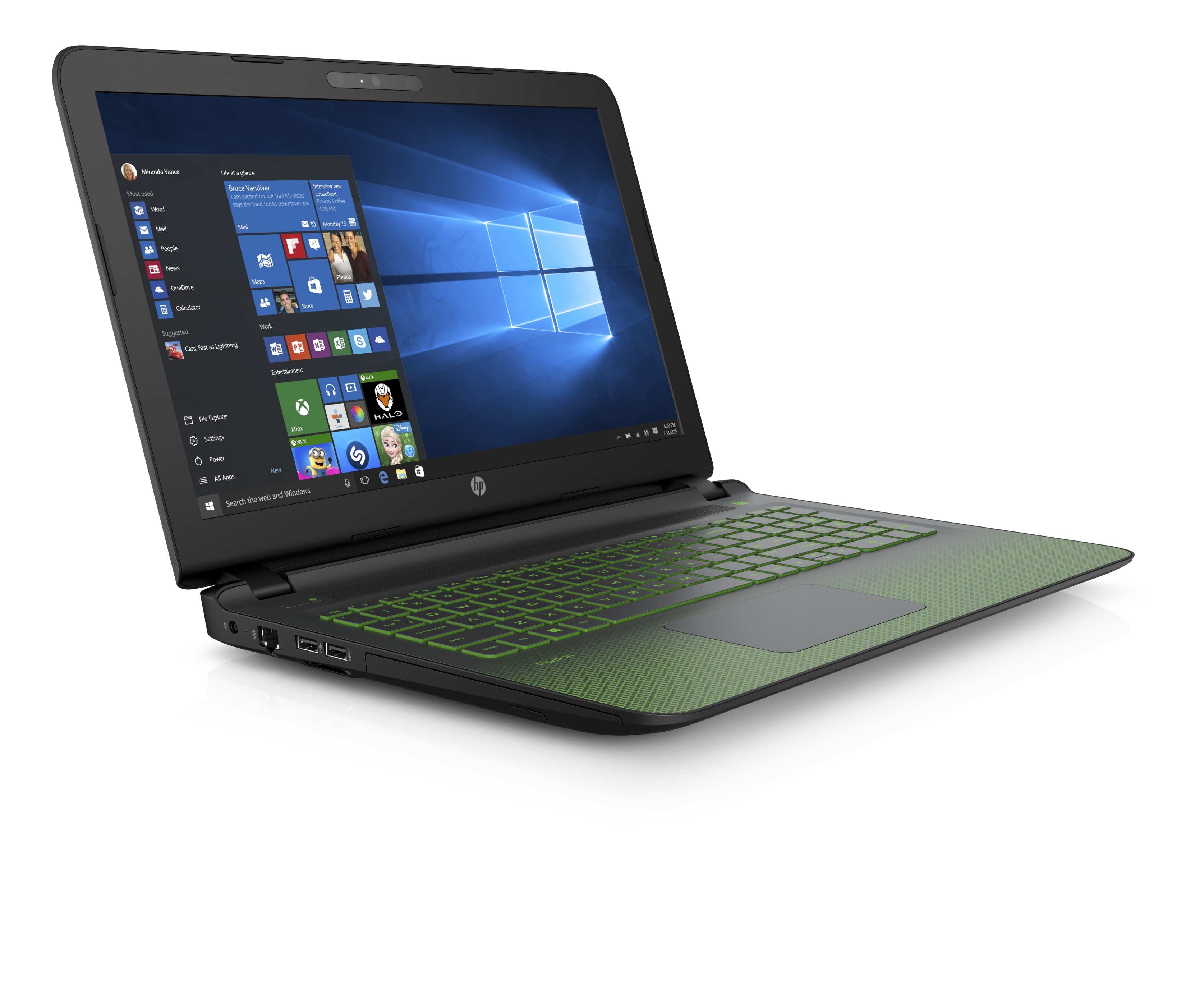 HP Pavilion 15-AK031NG - 15,6 Zoll - Intel® Core™ i7 i7-6700HQ - 8 GB - 1 TB - NVIDIA GeForce® GTX 950 - Windows 10 Home (64 Bit)